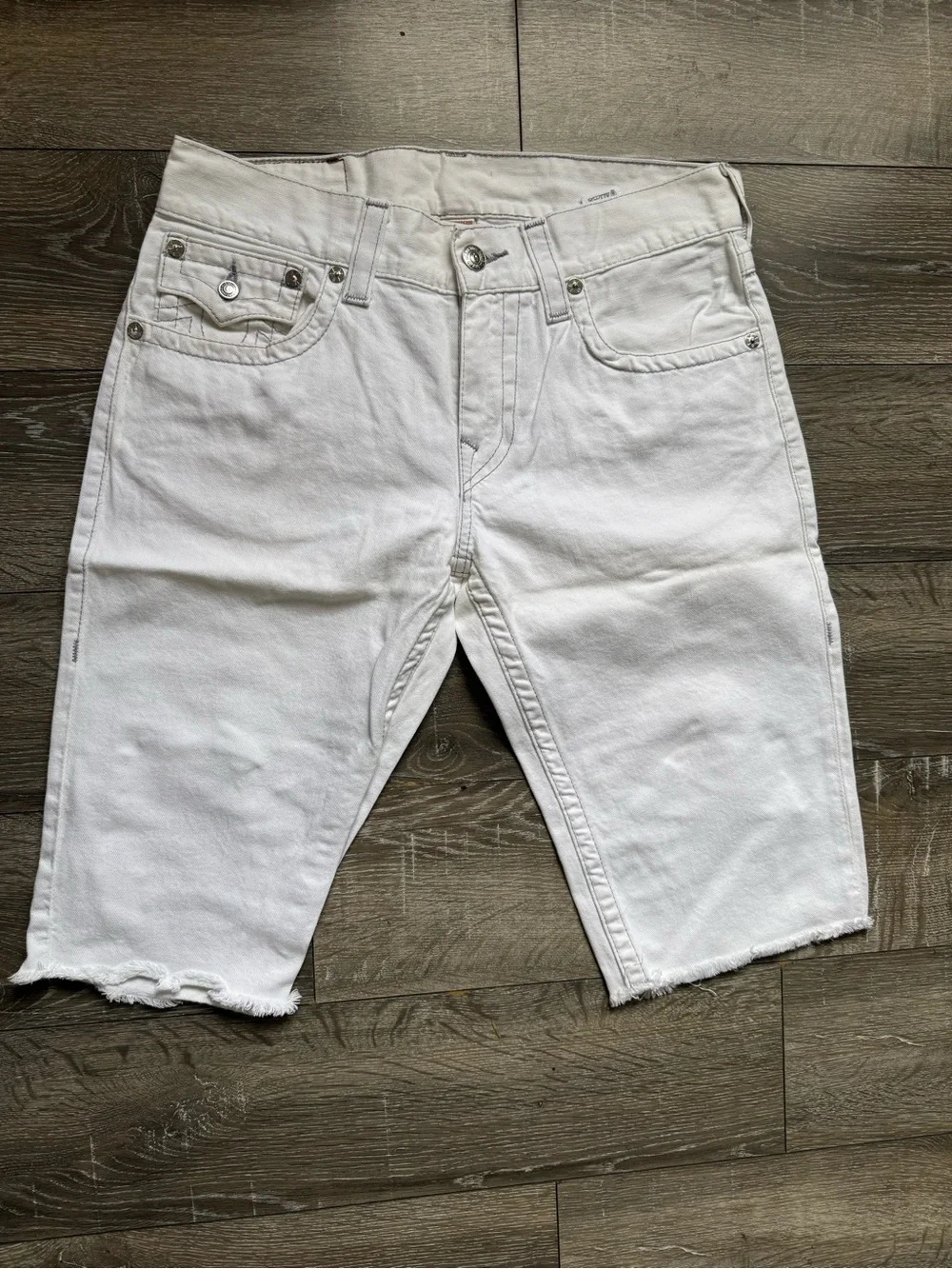 True Religion White Denim Jeans - 32 Waist